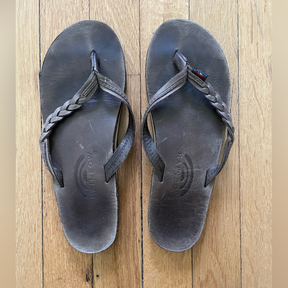 Rainbow Sz 8 Flip Flops